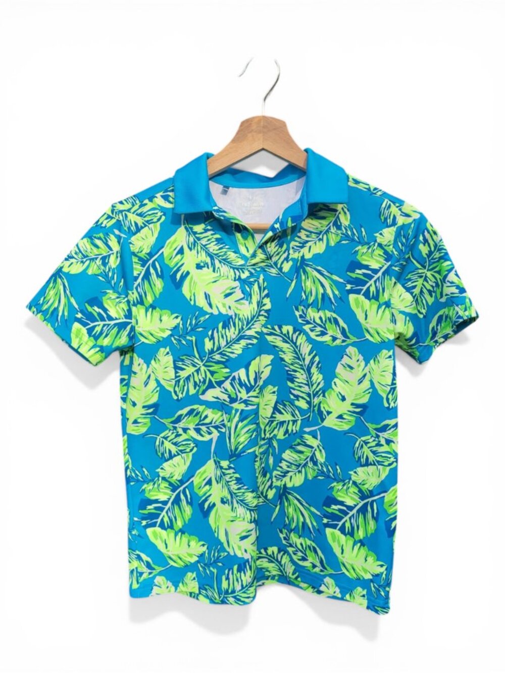 Under Armour Boys Palm Print Polo Shirt – Youth Small (YMD)